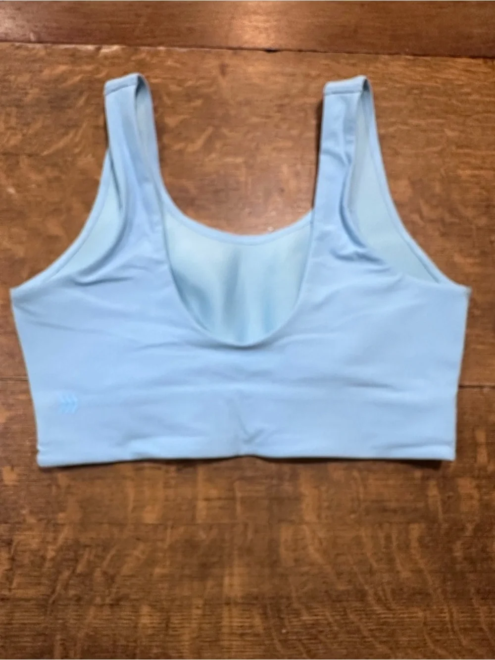all in motion Sky Blue Scoop Sports Bra sz medium